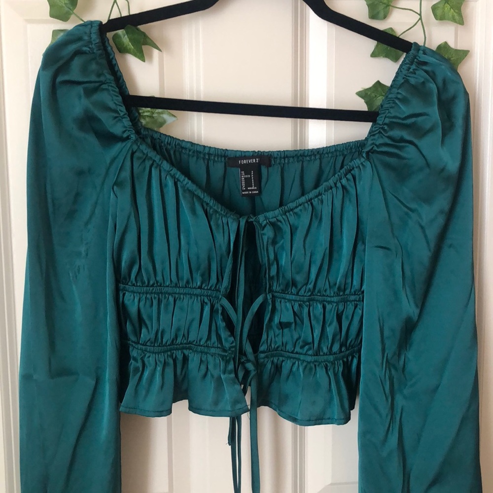 Adorable tie crop top